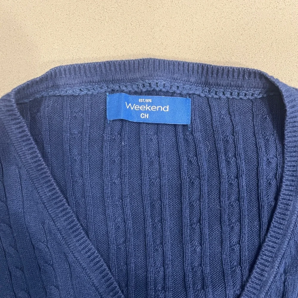 Weekend’s Women's V-Neck Sweater - Darkblue - Picture 3 of 6